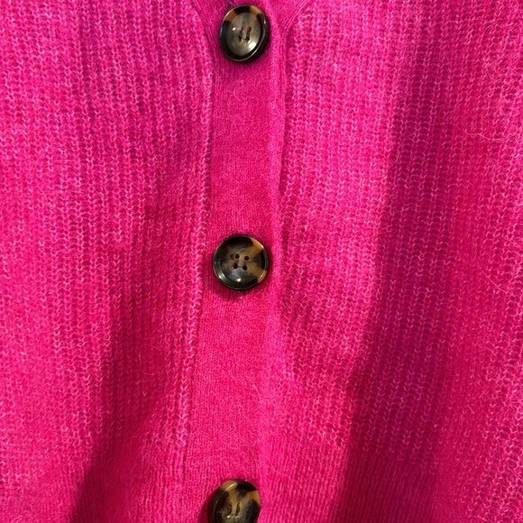 Ganni pink cropped sweater alpaca wool - Picture 4 of 5